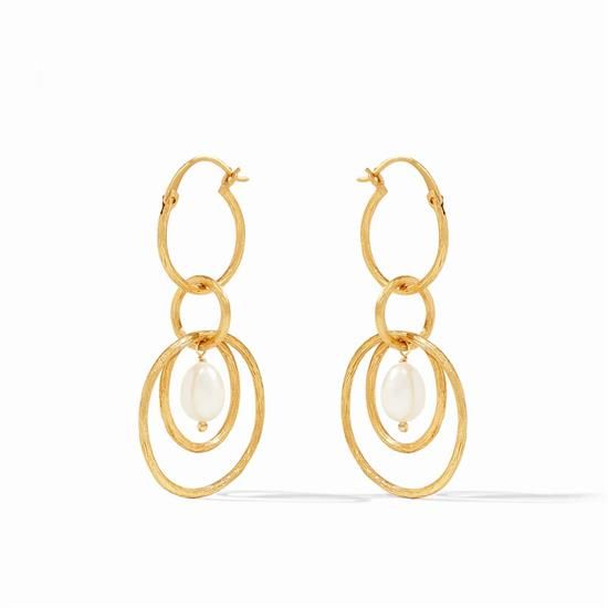 Picture of Julie Vos Simone - 3-In-1 Pearl Earrings