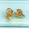 Picture of Vintage Kjl (Kenneth Jay Lane) Gold Plated Rams Head Earrings