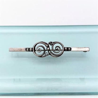 Picture of Rare F. Hansen Danish .830 Silver Bar Brooch