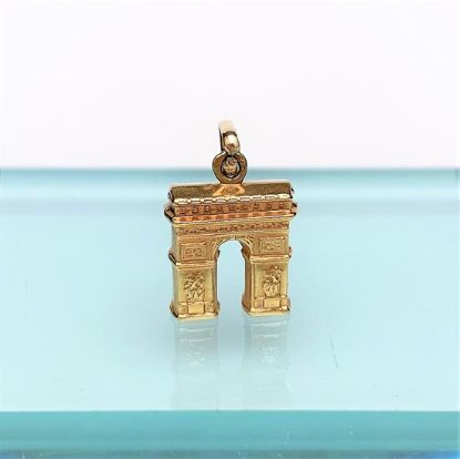 Picture of Vintage 18K Gold L'Arc De Triomphe Paris, France Charm/Pendant