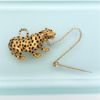 Picture of Rare Carrera Y Carrera (Madrid) For Cellini'S (New York) 18K Gold, Enamel & Diamond Panther Brooch
