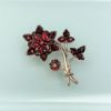 Picture of Victorian/Edwardian Era 10K Gold, Garnet & Seed Pearl Flower Brooch
