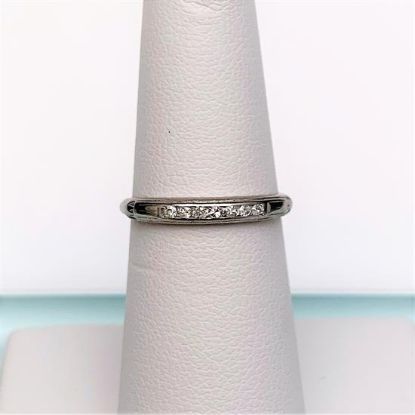 Picture of Art Deco Era 18K White Gold & Diamond Wedding Band By Wood & Sons (Brooklyn)