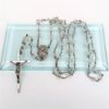 Picture of Vintage Sterling Silver & Faceted Rock Crystal Rosary By Bliss