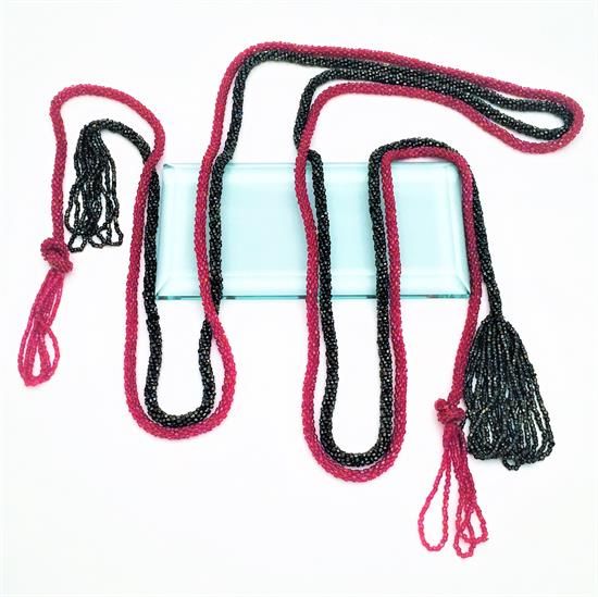 Picture of Pair Of Art Deco Flapper Beaded Lariat Necklaces
