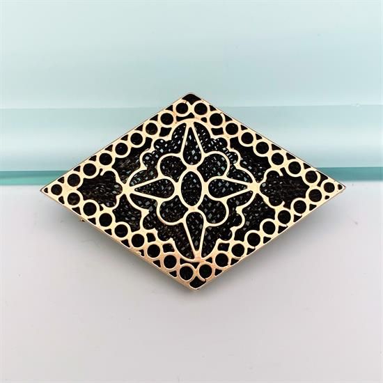 Picture of Victorian Era 10K Gold & Braided Hair Brooch