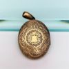 Picture of Victorian/Edwardian Era 14K Gold & Enamel Mourning Locket With Photograph Of Baby & Plaited Hair