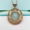 Picture of Stunning Art Nouveau Era 14K Gold & Moonstone Cabochon Necklace