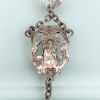 Picture of Vintage Sterling Silver & Faceted Rock Crystal Rosary By Bliss