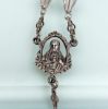 Picture of Antique Sterling Silver & Faceted Rock Crystal Rosary By Jrf