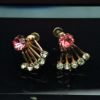 Picture of Van Dell 1950'S Gold Filled Pink & Clear Rhinestone Jewelry Set