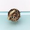 Picture of Stunning Vintage Emerald & White Opal In 14K Yellow Gold Harem Ring