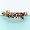 Picture of Beautiful Victorian Era 14K Gold, Diamond, Ruby & Pearl Etruscan Revival Bracelet