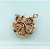 Picture of Victorian Era 14K Gold, Natural Seed Pearl & Paste Flower Brooch/Pendant