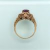 Picture of Art Deco Era 10K Gold Filigree & Amethyst Ring