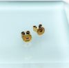 Picture of Stunning Victorian Era 18K Gold & Sapphire Etruscan Revival Style Earrings