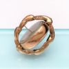 Picture of Victorian Era 9K Rose Gold Double Sided Hair Art/Mounring Brooch With Swiveling Frame