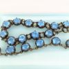 Picture of Vintage Pale Blue Czech Glass In Brass Necklace & Bracelet Set