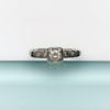 Picture of Vintage 14K White Gold & Diamond Engagement Ring