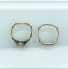 Picture of Vintage 1950'S 18K Gold & Diamond Wedding Band Set