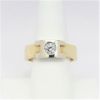 Picture of 14K Yellow Gold Round Brilliant Cut Solitaire Diamond Ring