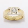 Picture of 14K Yellow Gold Round Brilliant Cut Solitaire Diamond Ring