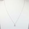 Picture of 14K White Gold Round Solitaire 0.75 CT Diamond Pendant Necklace 