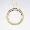 Picture of 14K Yellow Gold 1.70 CT Diamond Circle Pendant