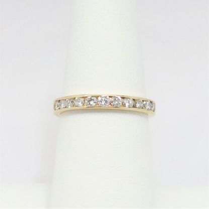 Picture of 14K Yellow Gold Channel Set Diamond Band