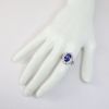 Picture of 14K White Gold Tanzanite & Diamond Ring