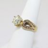Picture of 14K Yellow Gold Round Cut Diamond Engagement Ring