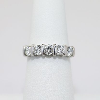 Picture of 14k White Gold & Diamond Wedding Band