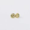 Picture of 14K Yellow Gold Diamond Solitaire Stud Earrings