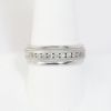 Picture of 14K White Gold Channel Set Diamond Wedding Band