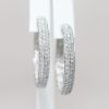 Picture of 18K White Gold 6.11 CT Diamond Hoop Earrings