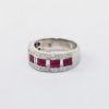 Picture of LeVian 14K White Gold Ruby & Diamond Band Fashion Ring