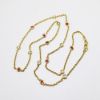 Picture of 18K Yellow Gold Diamond & Ruby Station Necklace