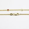 Picture of 18K Yellow Gold Diamond & Ruby Station Necklace