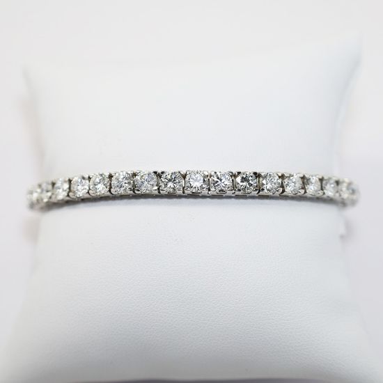 Picture of 14K White Gold 11.85 CT Diamond Tennis Bracelet