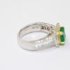 Picture of 18K Two Tone Gold Emerald & Diamond Ring