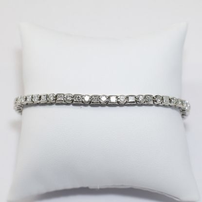 Picture of 14K White Gold 5.00 CT Diamond Tennis Bracelet