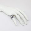 Picture of 18K White Gold Pave Diamond & Channel Set Sapphire Ring