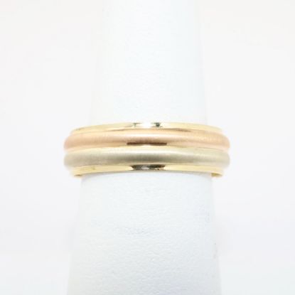 Picture of 14k Tri-Colored Gold Band Style Ring