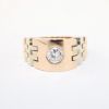 Picture of 18k Tri-Colored Gold & Diamond Men's Ring
