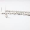 Picture of 18K White Gold Diamond Dangle Clover Earrings