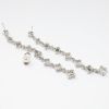 Picture of 18K White Gold Diamond Dangle Clover Earrings