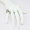 Picture of Art Deco Era 18k White Gold Filigree, Diamond & Synthetic Sapphire Ring