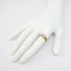 Picture of Antique 14k Gold & White Opal Cabochon Ring with Floral Motif Band
