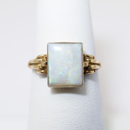 Picture of Art Deco Era 10k Gold & White Opal Ring