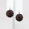 Picture of Vintage Bohemian Garnet & Gilt Sterling Silver Earrings 
